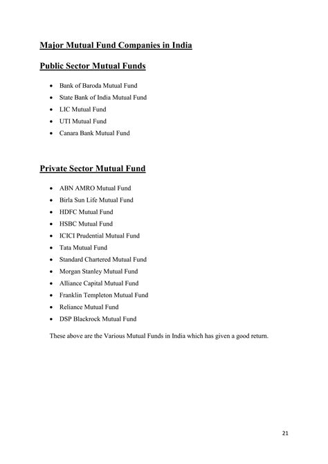 Comparative study of mutual funds in india | PDF