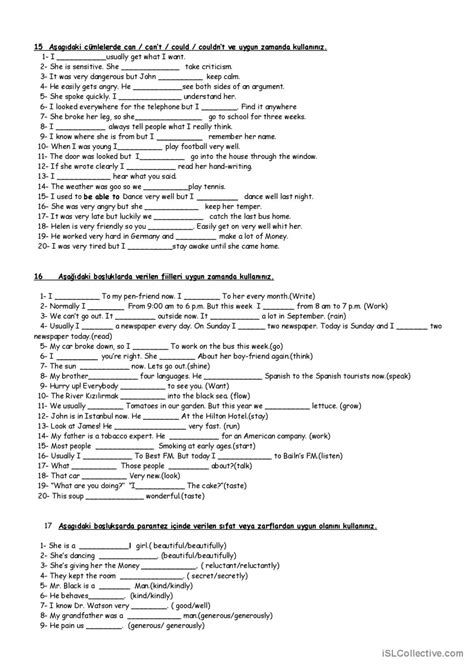 ESL Worksheet in With 的图像结果