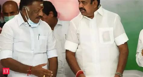 aiadmk: AIADMK leadership row: Setback for OPS, SC order paves the way ...
