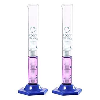 uxcell Borosilicate Glass Graduated Cylinder, 10ml Measuring Cylinder ...