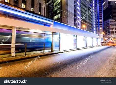 Traffic Light Trails Nearby Bus Stop Stock Photo 270997061 | Shutterstock