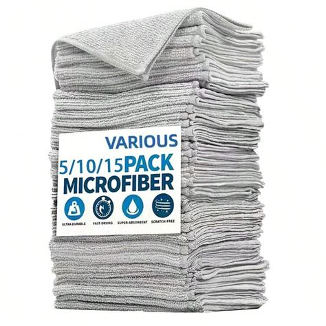 Conjunto de 15 toalhas de cozinha de microfibra ultramacia cinza claro ...