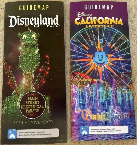 Disneyland Park Guide Map Disney Main Street | Ubuy India