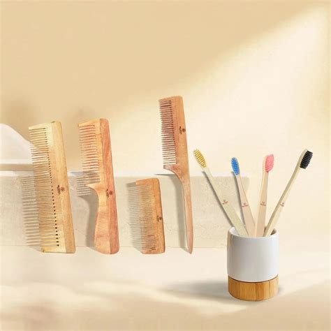 Bamboo Hair Comb Family Combo for Tangle-Free Hair