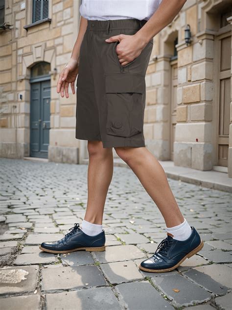 Celio Printed Cotton Regular Fit Olive Cargo