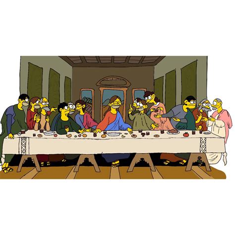 Image result for Simpsons Last Supper