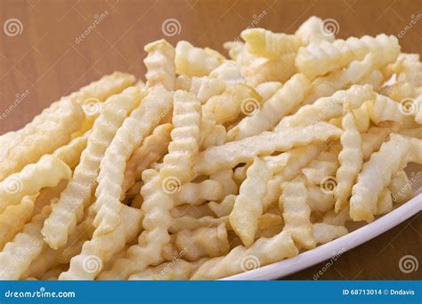 Delicious Crinkle Cut Style French Fries Stock Photo - Image of fried ...