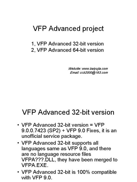 Image result for VFP Advanced