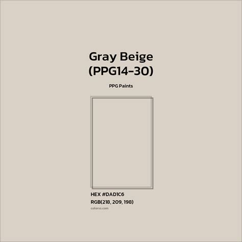 Beige Color Chart