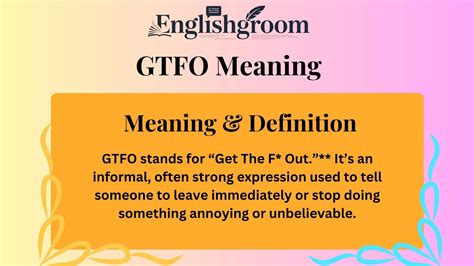 💬 GTFO Meaning in Text What It Really Means and How to Use It Naturally