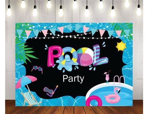 Pool Party Decorations Backdrop at Stephanie Charlene blog