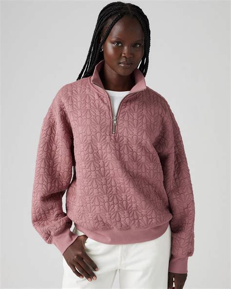 Navarro Quilted 1/4 Zip Sweatshirt - Neutral | Levi's® GR