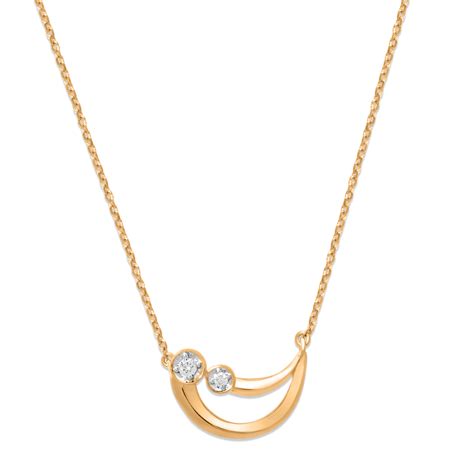 Mamma Mia 14 KT Yellow Gold Luna Love Pendant with Chain