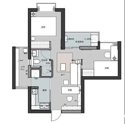 现代简约一居室38平米0万-御笔城市广场装修案例-西安房天下家居装修网