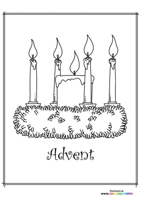 Advent Coloring Pages 的图像结果