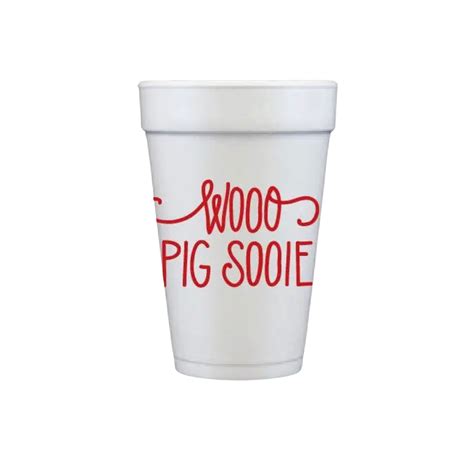 Woo Pig Sooie Styrofoam Cups – A Little Happy