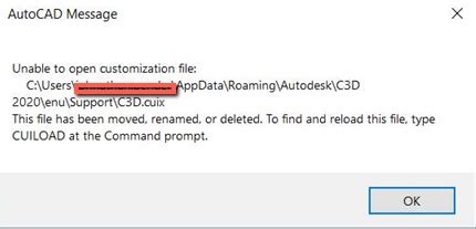 Customization FileLoad Failed AutoCAD 的图像结果