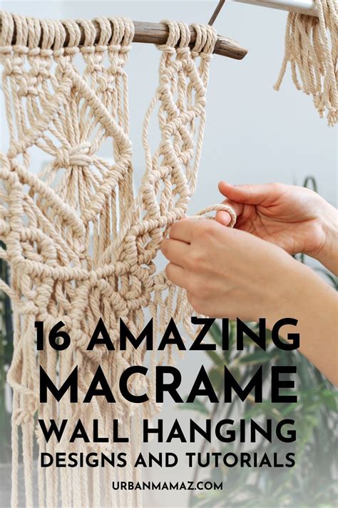 Image result for Macrame Wall Hanging Tutorials for Beginners