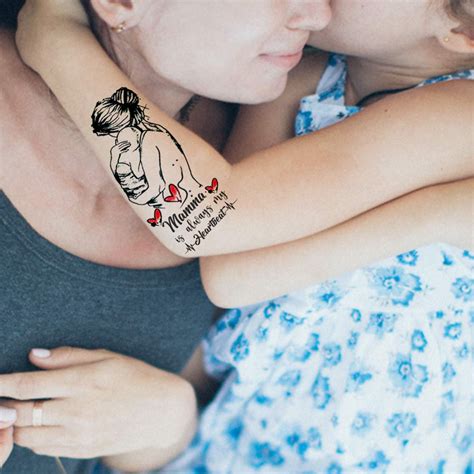 Mom Dad Temporary Tattoo - Waterproof Family Tattoos