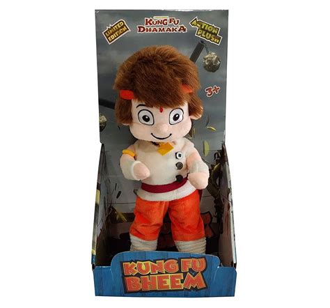 Shop Chhota Bheem Kung Fu Bheem Action Plush Toy - 35Cm Character Soft ...