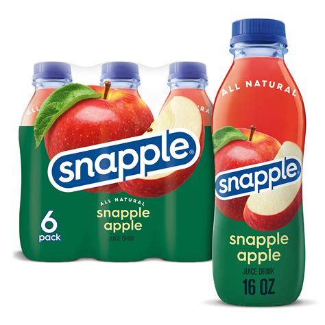 Snapple Apple Juice Drink 16 Fl Oz Recycled Plastic Bottle | Desertcart ...