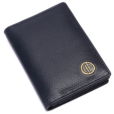 Premium Leather Card Holder - RFID Protected, Holds 8 Cards - Slim Bi-