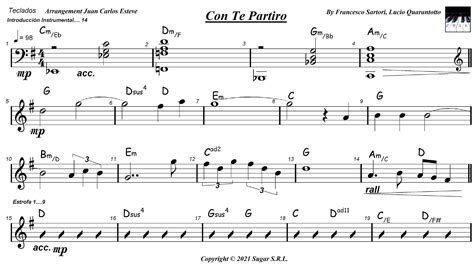 Con Te Partiro (time To Say Goodbye) (arr. juan carlos esteve / Gran ...