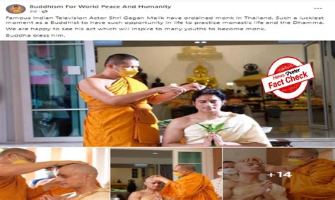 Fact Check: Actor Gagan Malik has not become a monk, viral post is ...