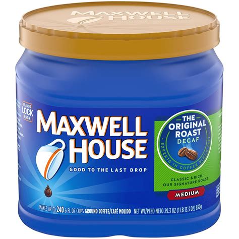 Maxwell House Decaf Original Medium Roast Ground Coffee Review ...