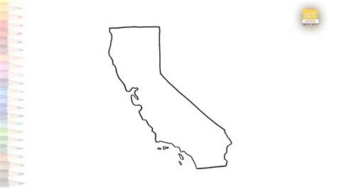 California Map Drawing 的图像结果