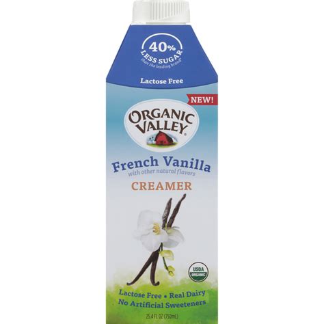 Organic Valley Creamer, French Vanilla (25.4 fl oz) Delivery or Pickup ...