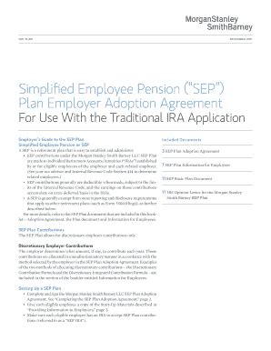 Simplified Employee Pension (SEP) Plan Adoption Agreement - Fill Out ...