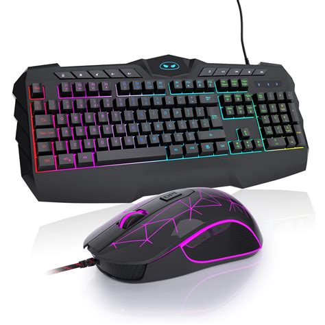 Buy UK Layout Gaming Keyboard and Mouse Combo, MageGee GK770-BA RGB ...