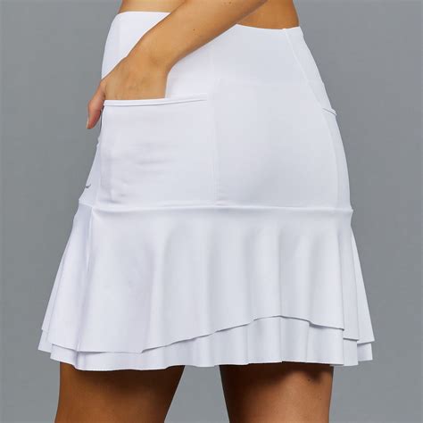 Classic Long Skort (white) | Golf Skirt | Long Skorts