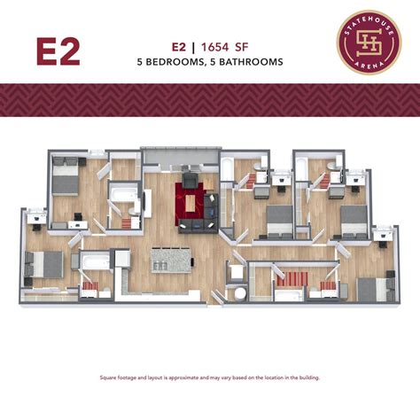 Floor Plans | StateHouse Arena Student Apartments in FL