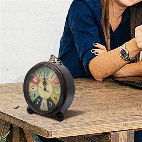 Buy ToKinCen Classic Retro Clock, Metal European Style Vintage Silent ...