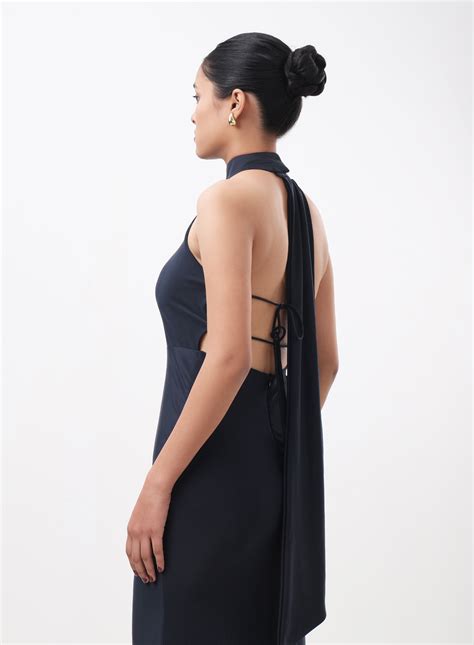 Midnight Muse Halter Gown – tryybe