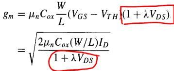 Image result for Channel Length Modulation in CMOS