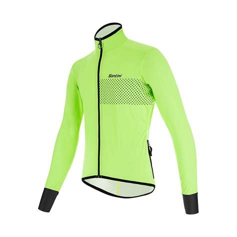 Santini Guard Nimbus Rain & Wind Jacket-Fluo Green