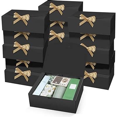PEKGRIL 15 PCs Gift Boxes with Lids, Black 10X8X4 India | Ubuy
