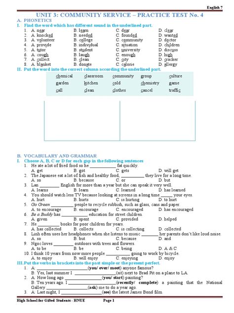 Image result for English Unit 3 Test