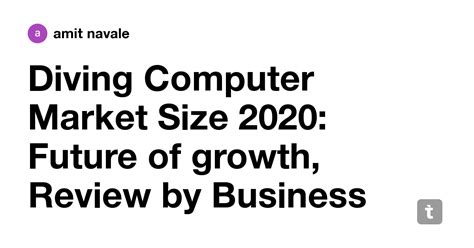 Diving Computer Market Size 2020: Future of growth, Review by Business ...
