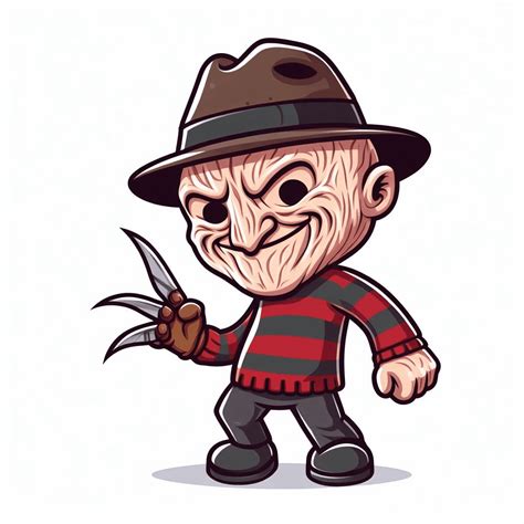 Freddy Krueger Cartoon Tekening