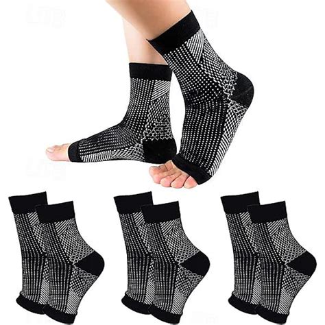 3 Pairs Neuropathy Socks,Toeless Compression Socks for Women and Men ...
