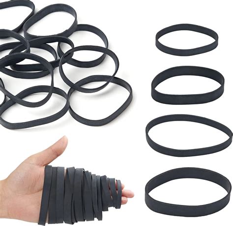Amazon.com: Warebest Tactical Rubber Bands - Black Thick Rubber Bands ...