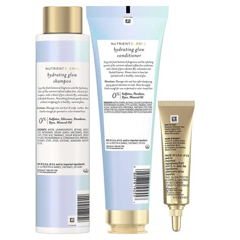 Pantene Shampoo and Conditioner Set, plus Hair Mask Rescue Shot ...