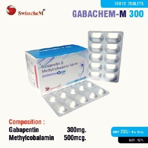 Gabachem m 300 - Gabapentin Methylcobalamin 300mg. 500mcg - Swastik ...