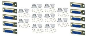 ERHIndia (Pack of 10) DB15 Serial Connector RS232 15 Pin Alternative ...