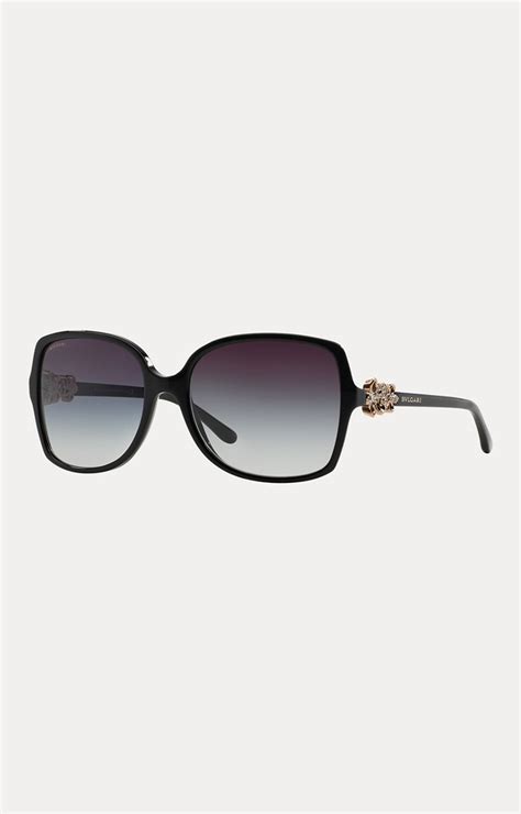Bvlgari Black Oversized Sunglasses