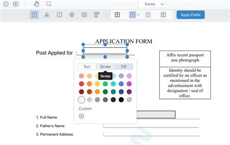 Image result for Fillable PDF Example